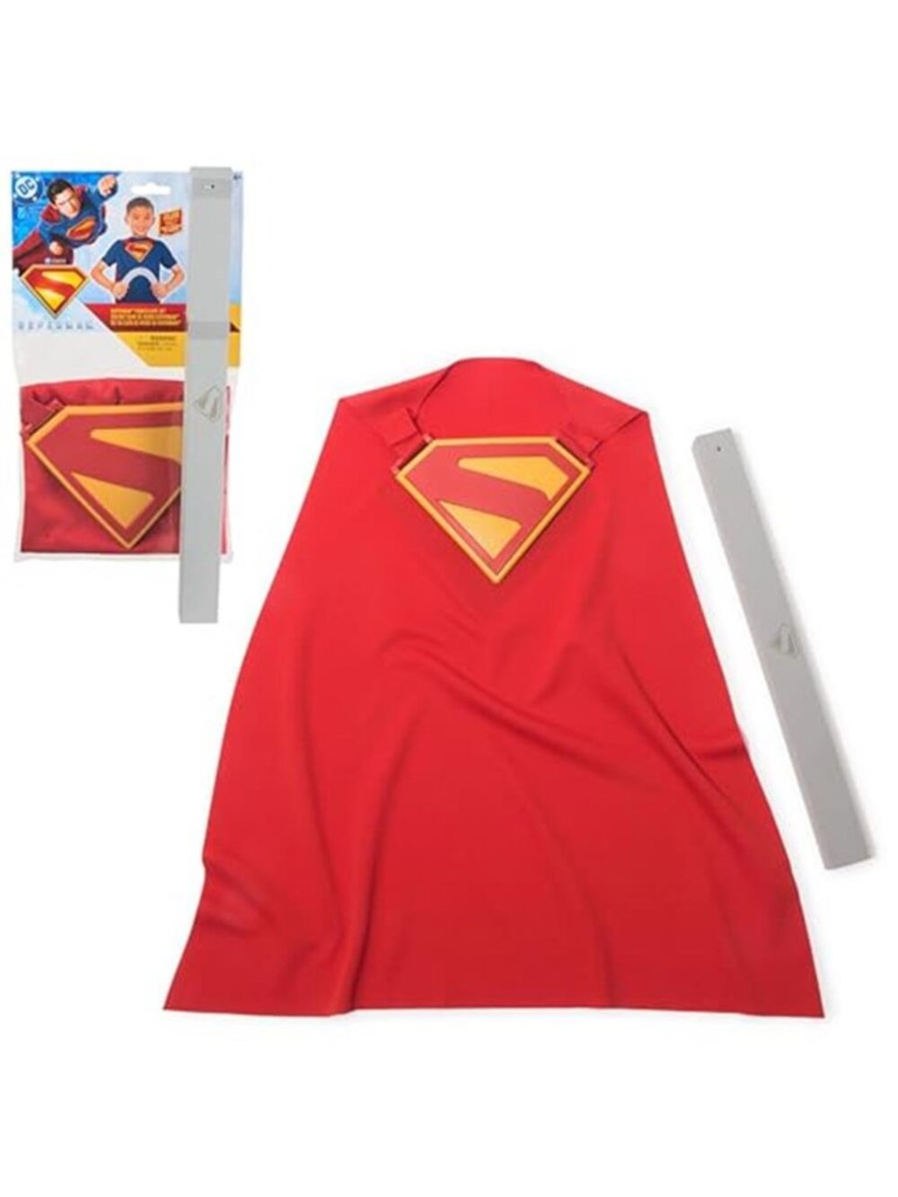 DC Comics, Superman Power Cape Set, Super Heroes Halloween Costume for Kids
